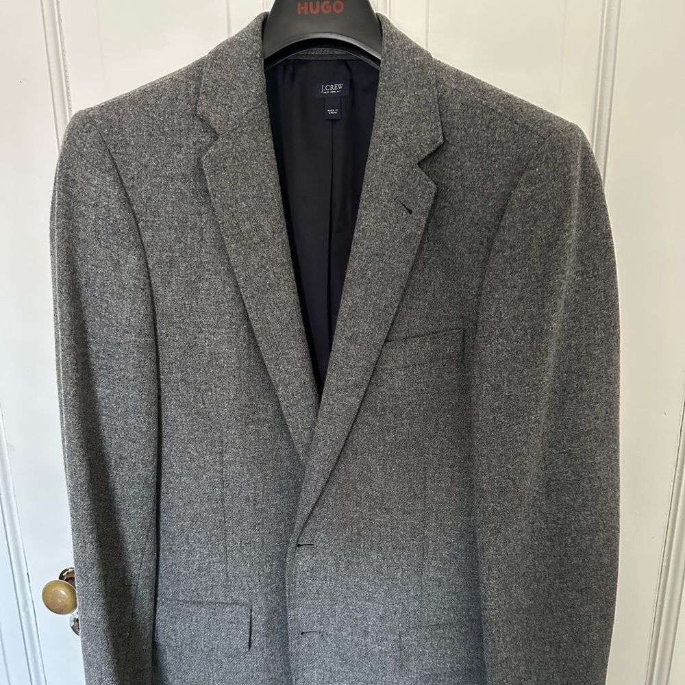 J. Crew Men's Heather Gray Heavy Wool Sport Coat